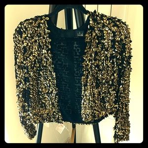Gold leaf bolero jacket